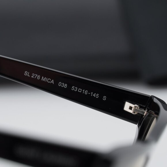Saint Laurent SL 276 MICA 038 Sunglasses - Shiny Black/Yellow main image 10